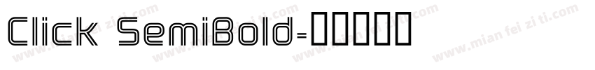 Click SemiBold字体转换